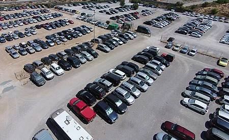 Parking Ascars Alicante vista del parking desde arriba